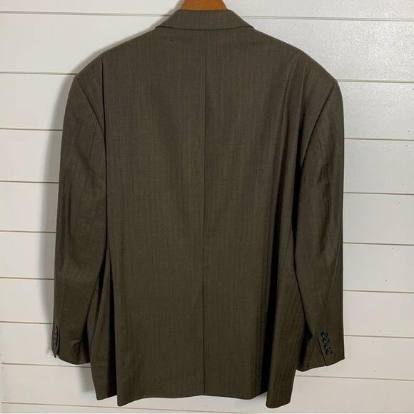 Lauren RALPH LAUREN Men 2Btn Blazer 46R olive green 100% wool tweed heritage - Picture 9 of 16